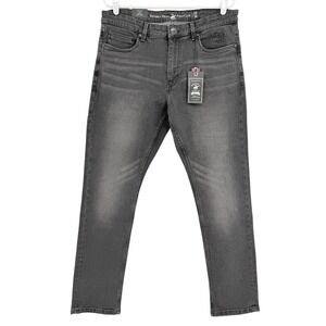 Beverly Hills Polo Club Men's Slim Fit Stretch Grey Denim Jeans Size 34x30 NWT